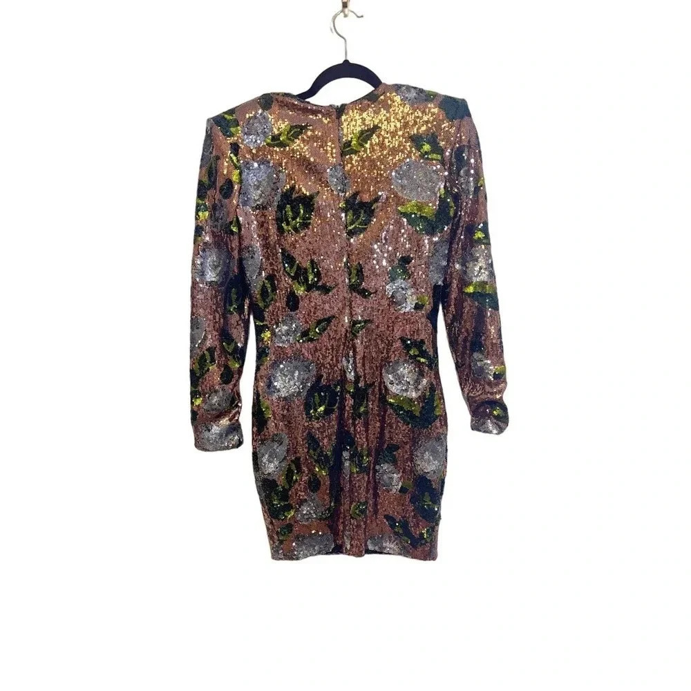 NWT HELSI Milena Floral Sequin Body-Con Mini Dress - Picture 5 of 7